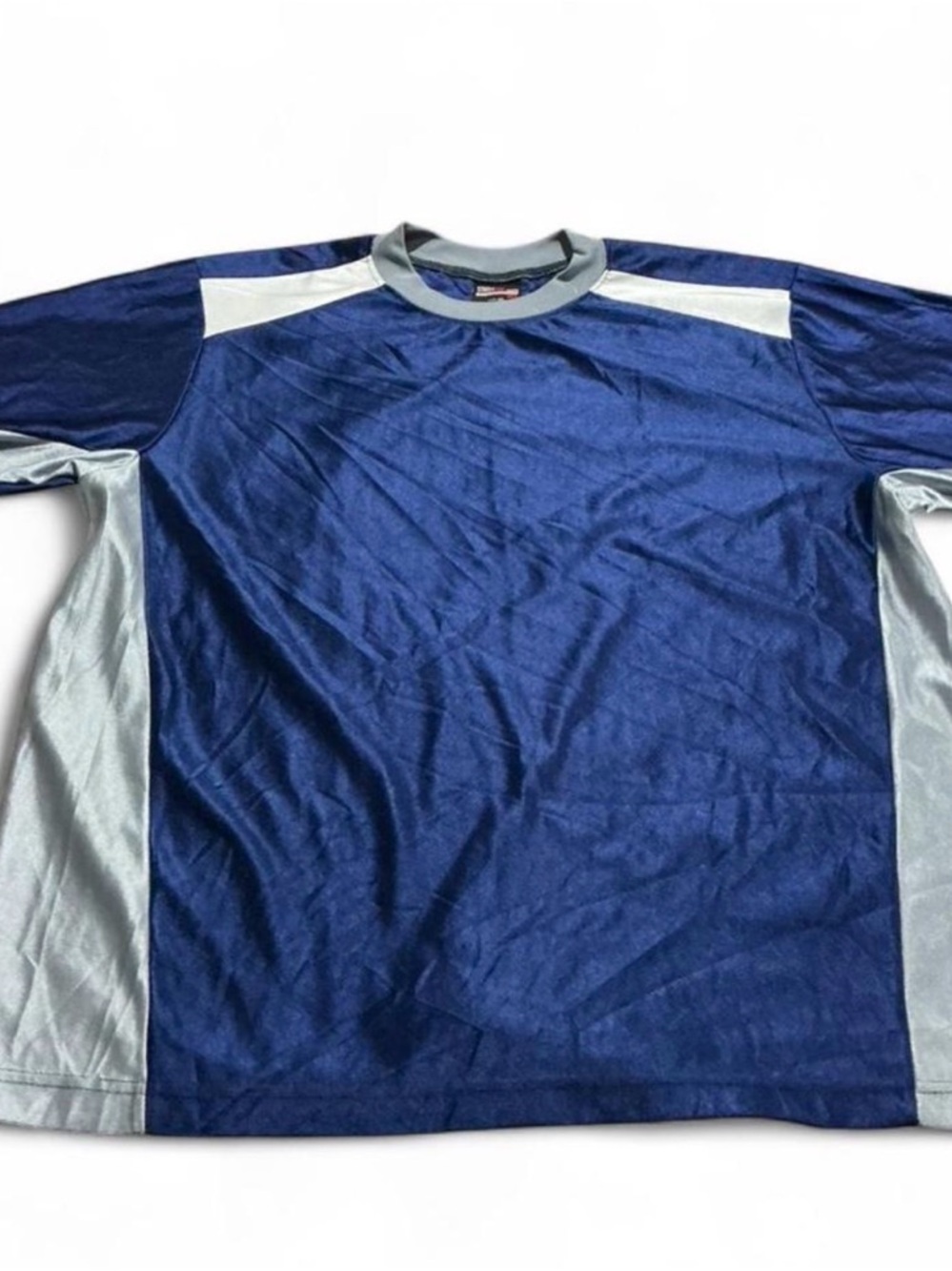 Men's 90s Athletic Crew Jersey in Navy & Gray Accents Sz XL Streetline USA